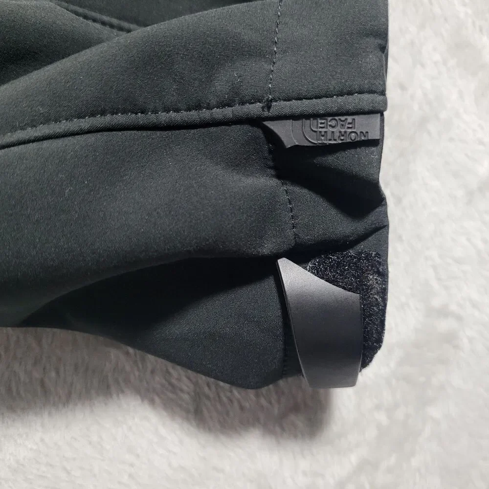 The North Face Softshell Jacket Mens Large Black Full Zip Stand Collar Hiking